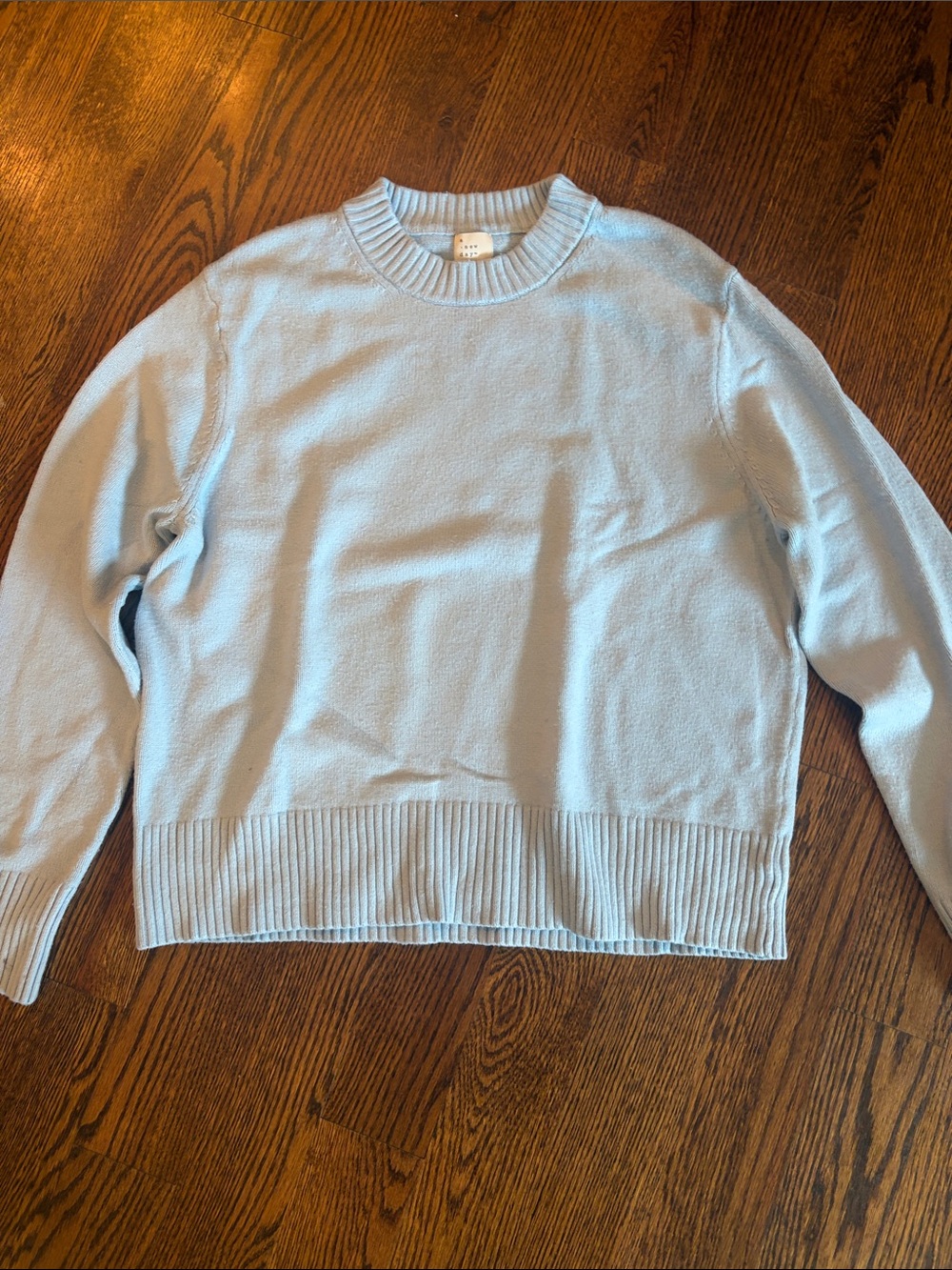 a new day Light Blue Crewneck Sweater